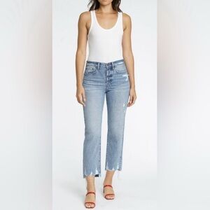 Pistola‎ Charlie High Rise Straight Leg Jeans Size 27 in Ruthless Distressed